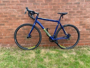 Used Voodoo Limba Grav 700C Wheels 52cm Frame Road Bike Navy Blue - Picture 1 of 14
