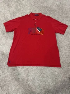 Polo Ralph Lauren Poloshirt Kurzarm Baumwolle Rot Größe 4XLT - Bild 1 von 5