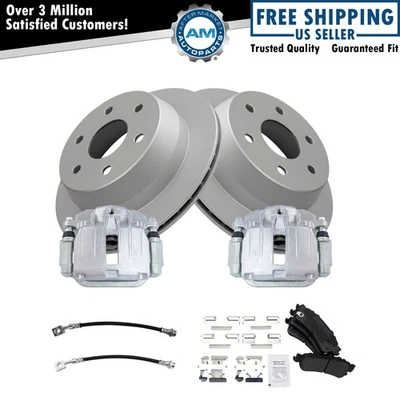 Brake Pad & Rotor Kit Semi-Metallic Fits 2000-2001 Chevrolet Tahoe GMC Yukon - Image 1 of 4