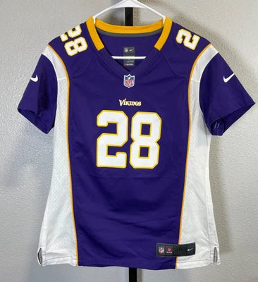 Camiseta para mujer Nike NFL Minnesota Vikings #28 Adrian Peterson talla L Foto 1 de 4