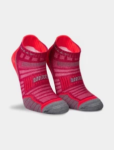 Hilly Twin Skin Socklet Running Socks Magenta Anti Blister Double Layer Run - Picture 1 of 7