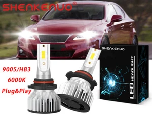 2x 9005 LED Headlight Kit High Beam Bulbs 6000K For Lexus IS250 IS350 2006-2010 - Picture 1 of 12