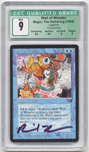Graded Miscut Signed Wall of Wonder CGC 9 MINT Legends Artist Richard Thomas MTG - Picture 1 of 2