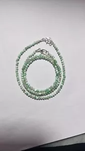 Green Chrysoprase Gemstone 925 Sterling Silver 7" Bracelets 18" String Necklaces - Picture 1 of 8