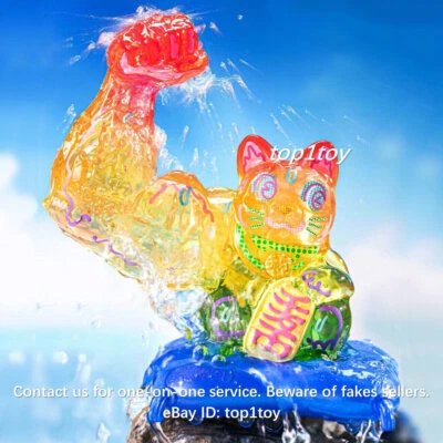 Great Power Fortune Working Lucky Cat Music Festival Limited Art Toy - Image 1 of 4