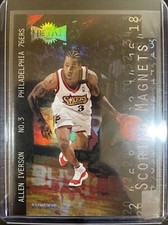 1999-00 SkyBox Metal Scoring Magnets SM3 Allen Iverson - Rare Insert - EY
