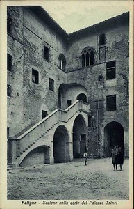 Foligno Italien Italia Umbrien AK ~1920 Palazzo Trinci Palast Schloss Gebäude - Picture 1 of 2