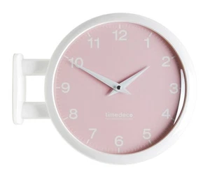 Moderne Kunst Design doppelseitige Wanduhr Bahnhofsuhr Wohndeko - MPastel (PI) - Bild 1 von 3