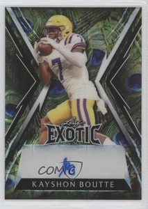2023 Leaf Exotic Peacock Kaleidoscope /6 Kayshon Boutte #BA-KB1 Rookie Auto RC