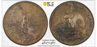 1921 MEXICO 2 PESO SILVER COIN PCGS XF - Image 1 of 2