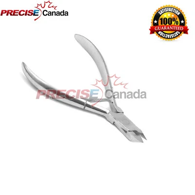 PRECISE CANADA 1/4 Jaw Cuticle Nipper Nail Manicure Tool Stainless Steel Cobalt Square BTS-594