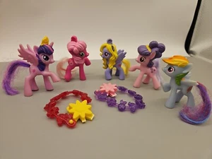 My Little Pony Assortment 3" Tall Figurines w Accessories Lot Of 7 - Picture 1 of 5
