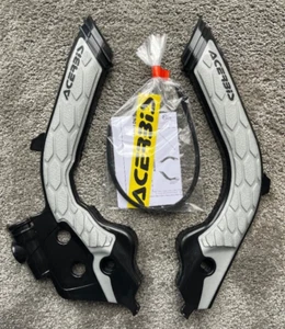 HUSQVARNA FE 250 350 450 501   2020-2023  ACERBIS FRAME GUARDS  BLACK / GREY - Picture 1 of 2