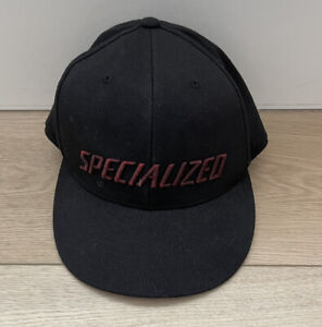 Specialized Cycling Bicycle Race Hat Cap Champion Bike Black L/XL