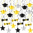 47 pièces, décorations tourbillons suspendus graduation - décoration suspendue graduation