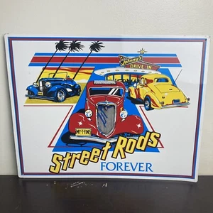 Street Rods Forever - Johnny's Drive In - Metal Sign Decor 18" x 14" - Bild 1 von 8
