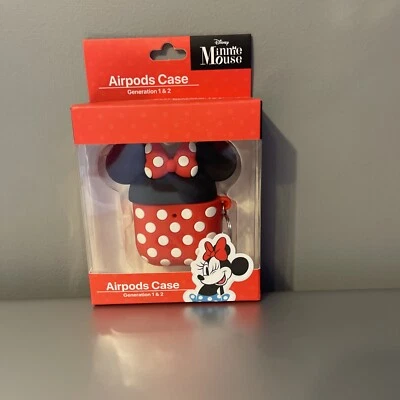 Funda para auriculares DISNEY MINNIE MOUSE diseñada para AirPods Gen 1 y 2 + llavero Foto 1 de 4