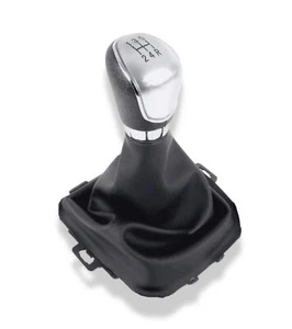 Pomello Cambio 5 Marce Cuffia Compatibile con Ford Fiesta MK5 2008 MK6 2008-2012 - Imagen 1 de 9