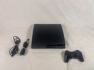 Sony PlayStation 3 PS3 Slim Console CECH-2101A 120GB W Controller & Cords