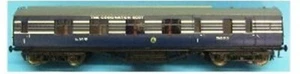 MTH Trains LMS Mk3 Brake 1st coach in LMS Coronation Scot Blue Livery 22-60058 - Bild 1 von 1