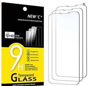 3er-Pack, Glas Displayschutzfolie für iPhone 14, 13, 13 Pro (6,1"), kratzfest - Bild 1 von 7