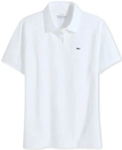 Vineyard Vine Women's Performance Pique Polo white Cap Shirt Size Small - Picture 1 of 16