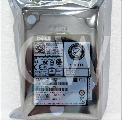 2TRM4 AL14SEB18EQY Dell ENTERPRISE 1.8TB 10000RPM 12Gbps 2.5" SAS HDD Hard Drive - Image 1 of 2