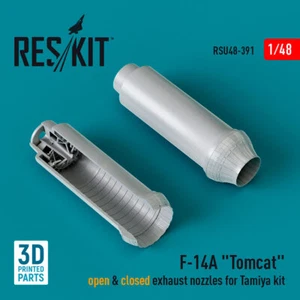 Reskit 1/48 F-14A Tomcat Open and Closed Exhaust Nozzles for Tamiya Kit - Foto 1 di 1