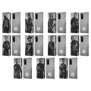 AMC THE WALKING DEAD DOUBLE EXPOSURE LEATHER BOOK WALLET CASE FOR HUAWEI PHONES - Picture 1 of 10