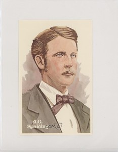 1980 Perez-Steele Hall of Fame Art Postcards First Series Al Spalding AG HOF