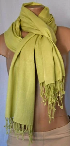 PASHIMINA/RAYON großer Schal/Schal mit Fransendetail groß - Bild 1 von 15