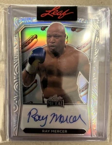 2024 Leaf Metal Independence Day Ray Mercer Autograph #’d 3/4 Hotdog Parallel - Picture 1 of 1