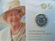 UNITED KINGGOM 20 POUND PURE SILVER COIN – QUEEN’S 90TH BIRTHDAY (2016)