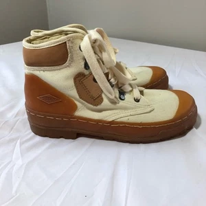 Merrell linea donna stivali 7,5 eco terra cotone naturale tela stringati panna marrone chiaro - Foto 1 di 11