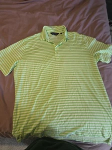 Polo Golf Ralph Lauren Green Striped Polo Shirt XL - Picture 1 of 7
