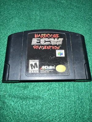 ECW Hardcore Revolution Nintendo 64, 2000 N64 Cart Only Tested - Image 1 of 4