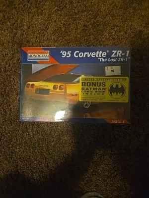 Monogram 1:24 scale 95 Corvette The Last ZR-1 Model Kit #2455 Factory SEALED NEW - Image 1 of 3