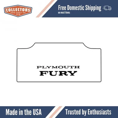 Cubierta de alfombrilla de maletero para Plymouth Fury 1965-68 goma de alta definición, con MC-070 Foto 1 de 4