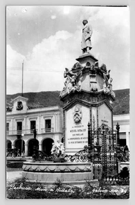 RPPC Monumento de Miguel Hidalgo Pachuca Hidalgo Mexico c1950 UNP Photo Postcard - Picture 1 of 2