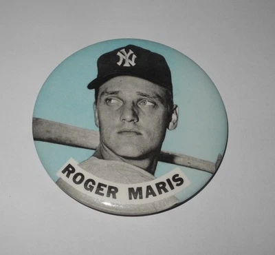 1960's Large Baseball Roger Maris New York Yankees World Series Souvenir Pin - Image 1 of 2