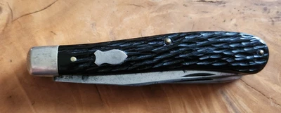 Vintage Schrade Walden NY USA Model Pre-293 2-Blade Trapper Knife Delrin Handles - Image 1 of 4