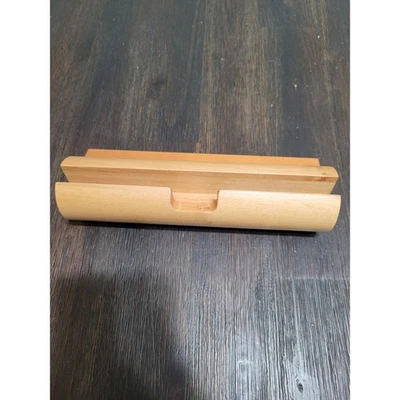Wooden Phone Stand Holder Desk Organizer Charging Station Dock Minimalist - Image 1 of 4