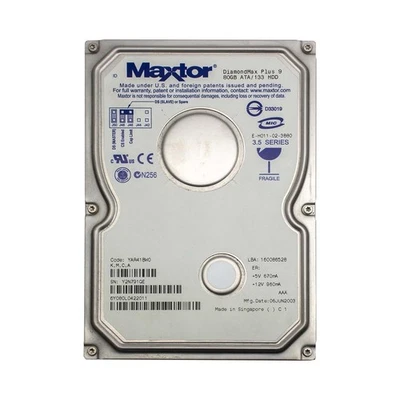 MAXTOR 6Y080L0422011 80GB IDE 3.5" HDD HARD DISK PATA EIDE DISK DRIVE PC - Image 1 of 3