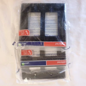 Leviton Decora/GFCI Wandteller 2-Gang schwarz R55-PJ262-00E 3er Pack - Bild 1 von 1