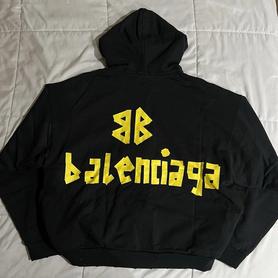 BALENCIAGA 全黄色胶带拉链男女通用极简尺寸小号通用 — 第 1/4 张图片