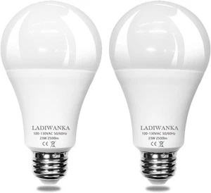 150 Watt Led Bulb, 2500LM Bright Light 2 Count (Pack of 1), Cool White - Picture 1 of 7