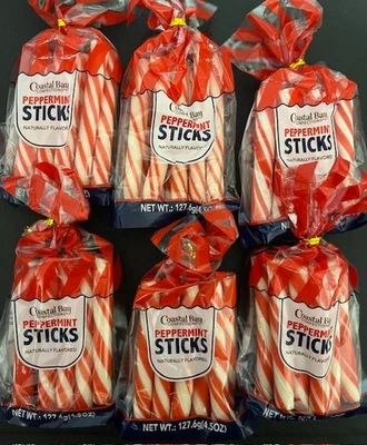 Palitos de menta Coastal Bay Confections - Ideal para regalos de Navidad/Vacaciones Foto 1 de 2