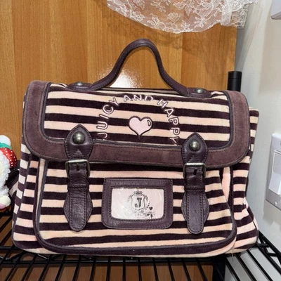 Mochila Vintage Juicy Couture Rayas Rosa y Marrón (repintada*leer) Foto 1 de 4