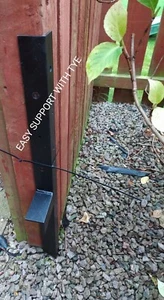 POST PAL Fence Post Supports Repair Spikes Concrete in Knock in and Screw Down - Picture 1 of 11