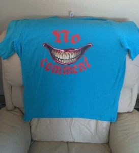 BELLA+CANVAS Unisex Short Sleeve Jersey Crew Neck  T-Shirt joker no comment blue - Picture 1 of 3